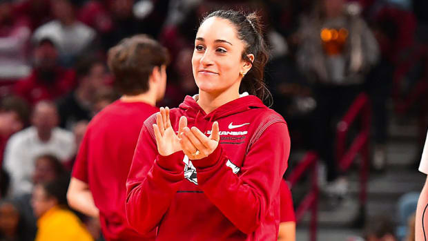 Arkansas gymnastics coach Jordyn Wieber.